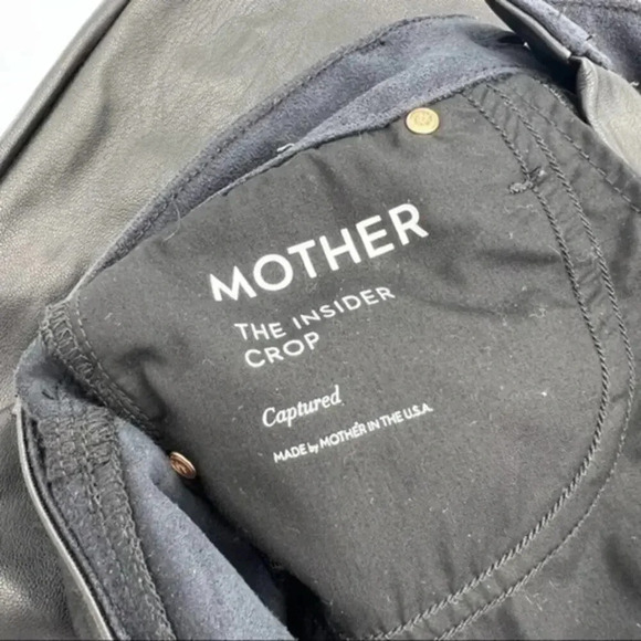 MOTHER The insider crop captured black pants B539 - Picture 6 of 6